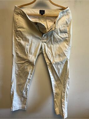 J. Crew Women's White Chino Pants - Slim Fit